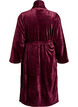Peignoir en velours doux avec poches, Bordeaux fonc&eacute;, Packshot image number 1