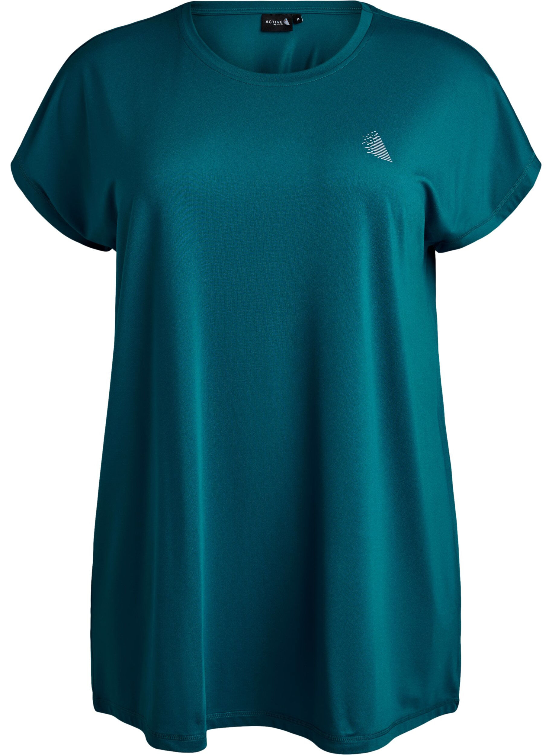 Zizzi T-shirt long d'entra&icirc;nement, Vert, Packshot image number 0