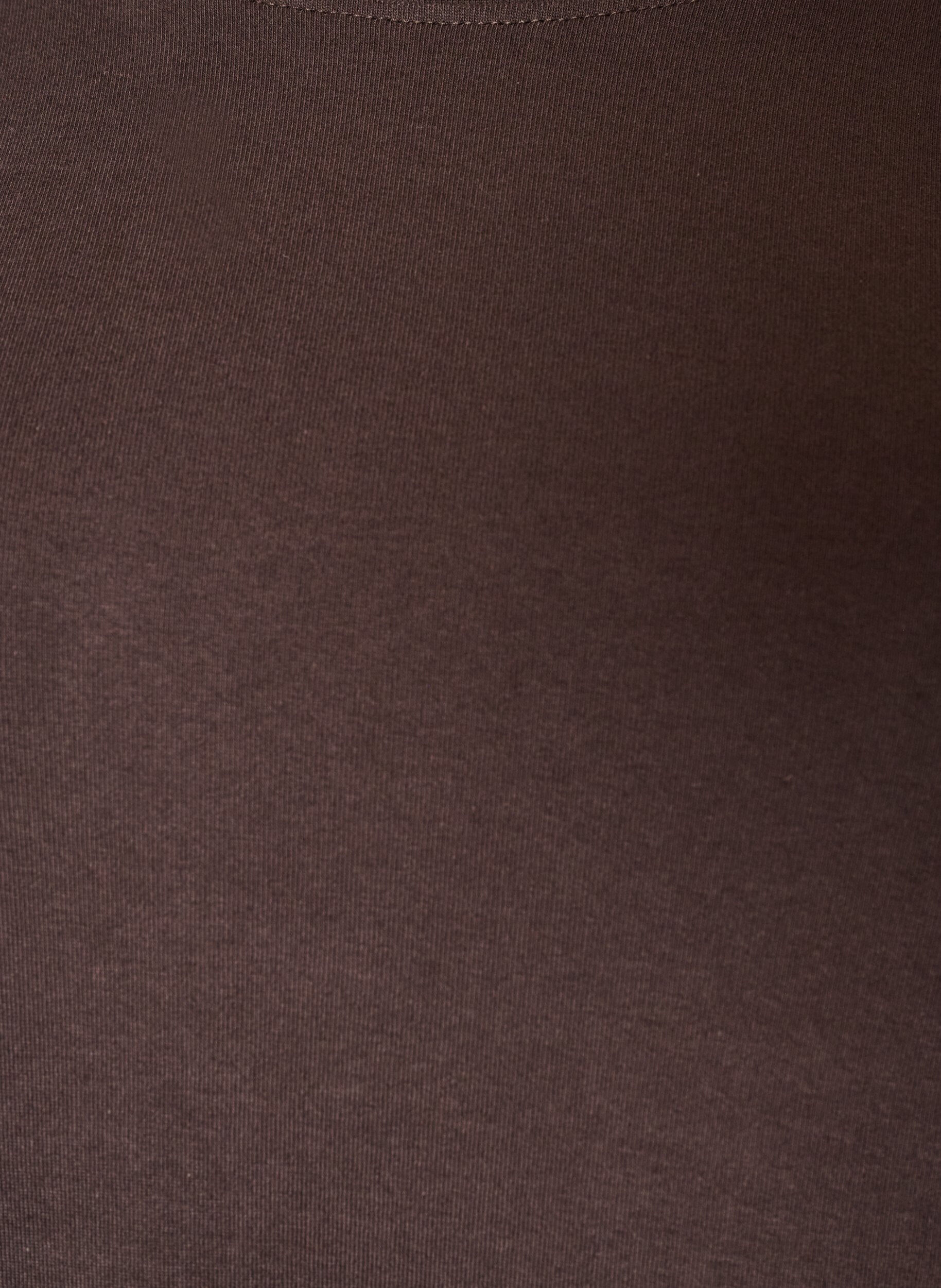 ZizziT-shirt basique &agrave; manches longues et col rond, Marron, Packshot image number 2