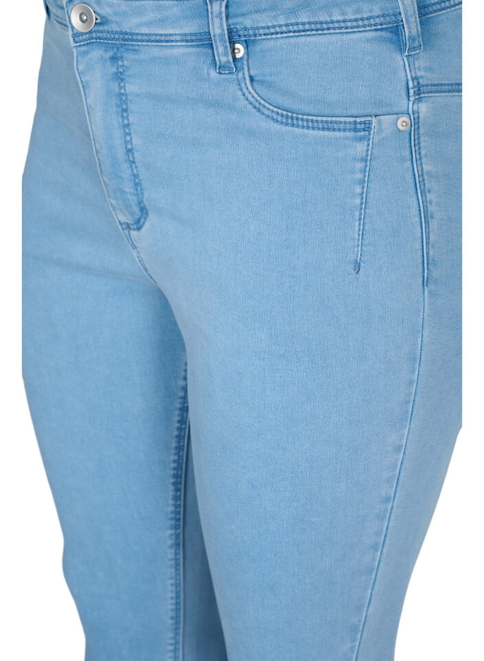Jean court Amy avec fermeture &eacute;clair, Bleu Clair, Packshot image number 2