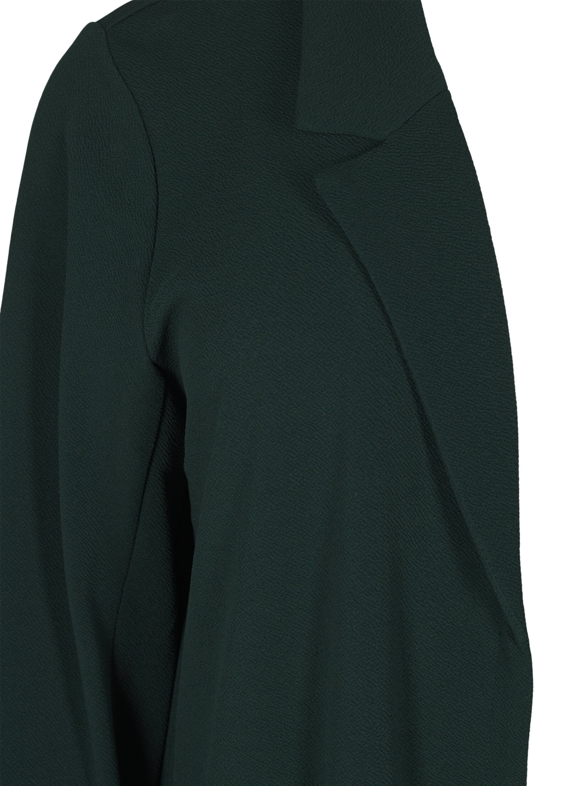 ZizziBlazer long avec des poches, Vert fonc&eacute;, Packshot image number 2