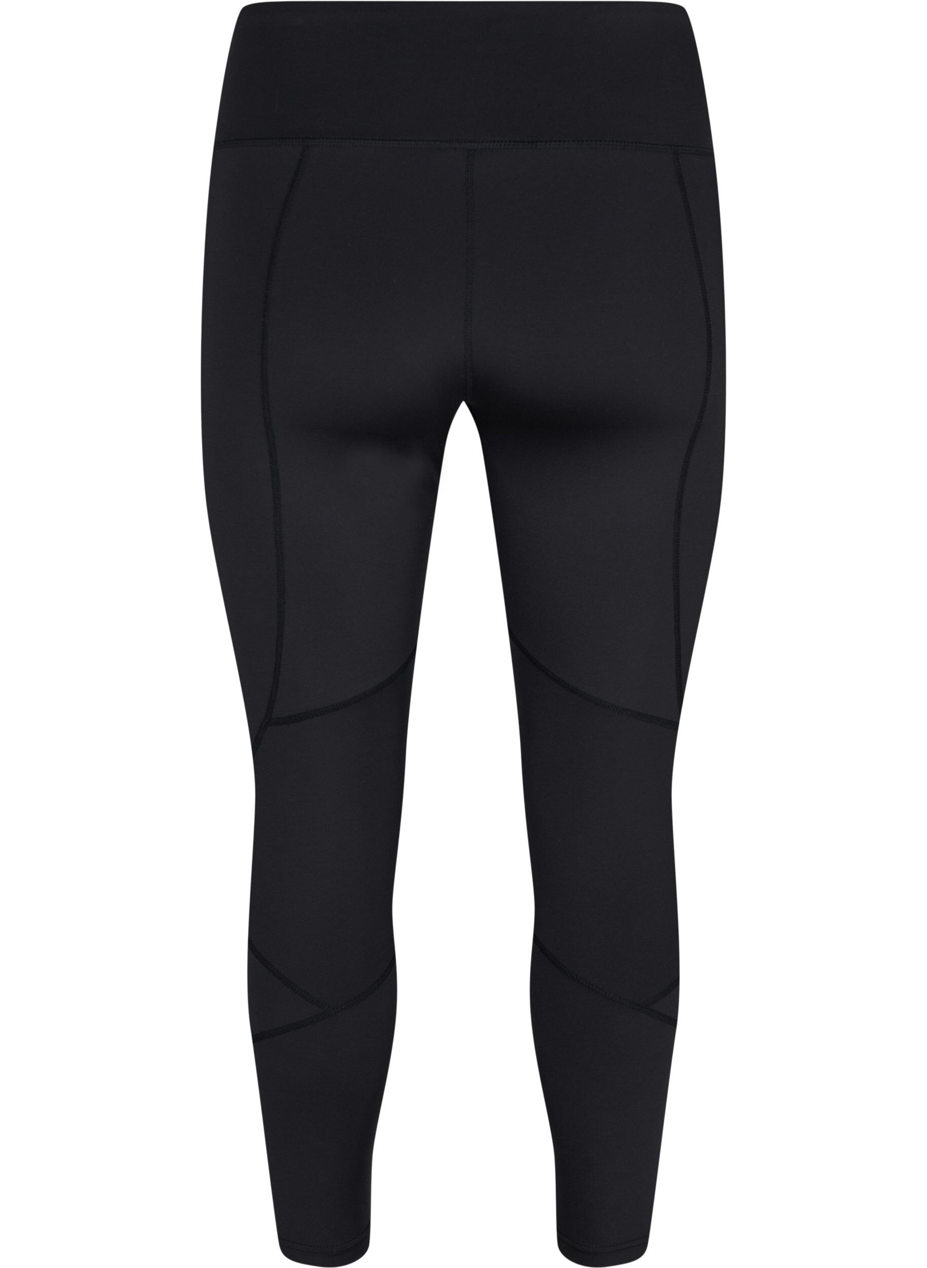 Zizzi Leggings de gym de couleur unie, Black, Packshot image number 1