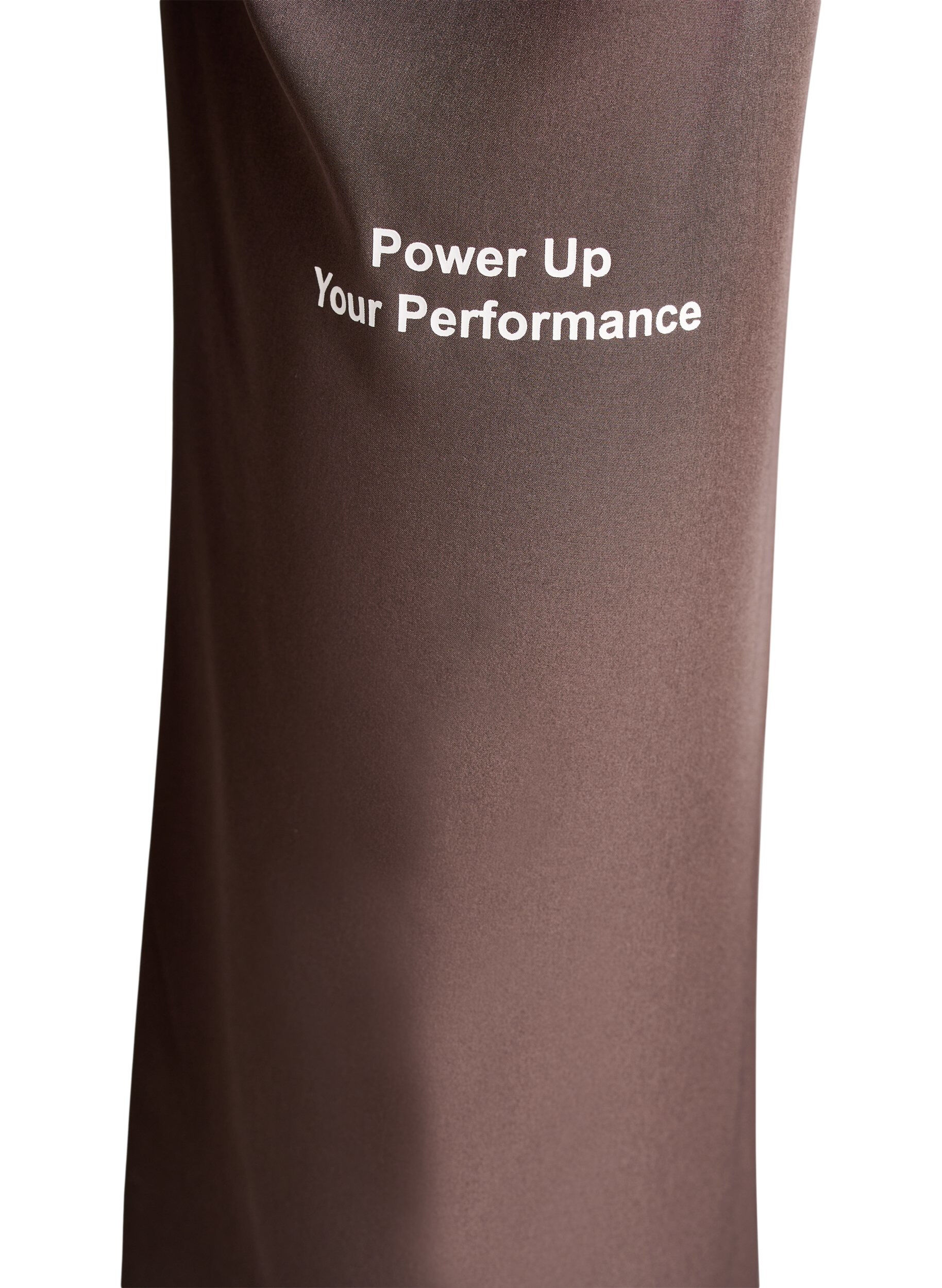 Zizzi Pantalon de sport taille haute et coupe droite, Marron, Packshot image number 3