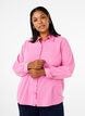 Chemise en jean de couleur unie, Pink Power, Model image number 0