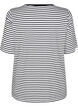 T-shirt avec TENCEL&trade; Lyocell et rayures, Blanc, Packshot image number 1