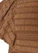 Blouse avec texture smock&eacute;e et manches &agrave; volants, Marron, Packshot image number 2