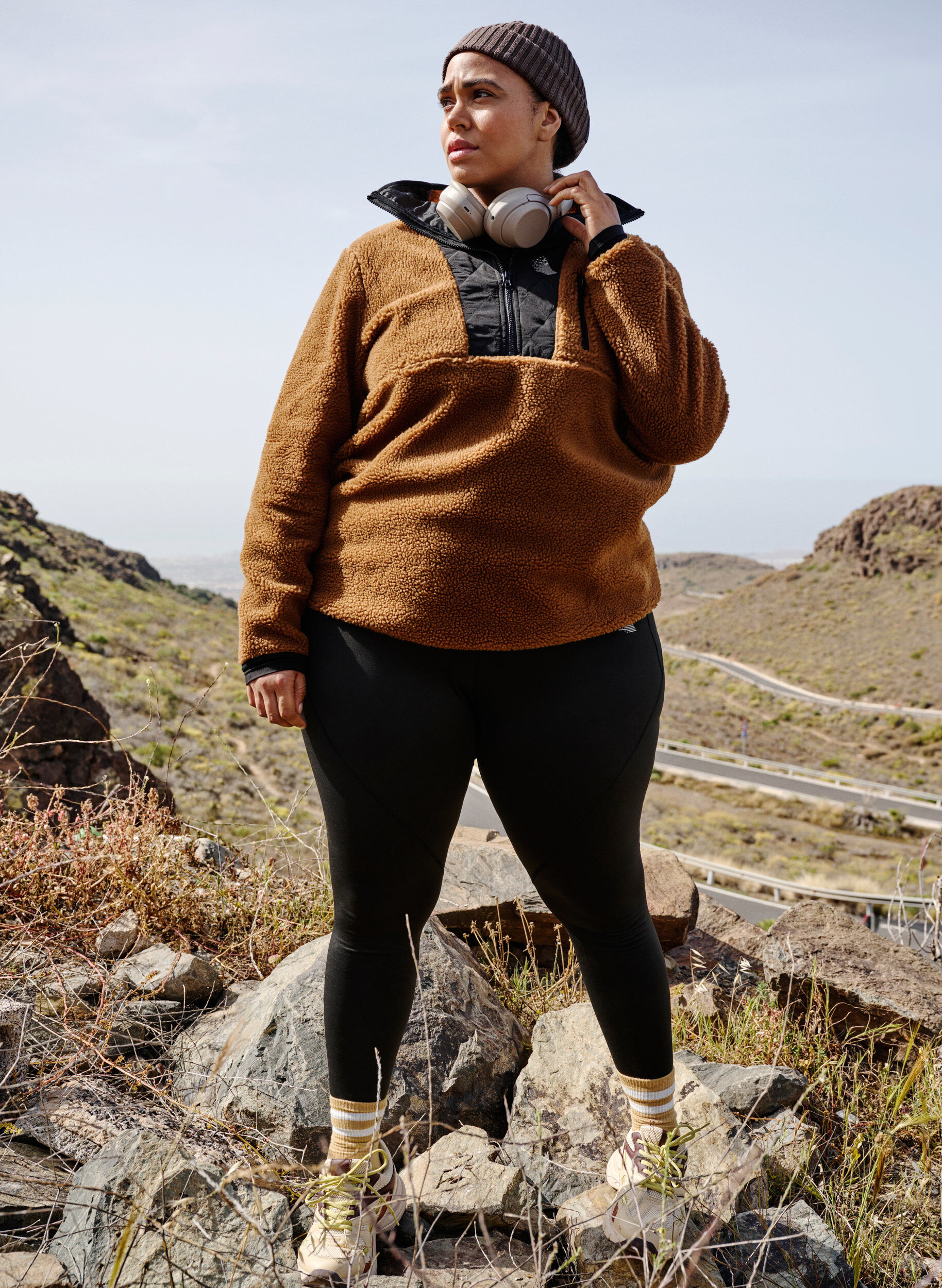 Zizzi Anorak teddy avec col montant et fermeture &agrave; glissi&egrave;re, Partridge ASS, Image image number 0