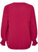 Blouse avec poignets smock&eacute;s et col en V, Bordeaux, Packshot image number 1