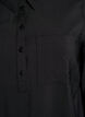 Robe courte avec col et poche poitrine, Noir, Packshot image number 2