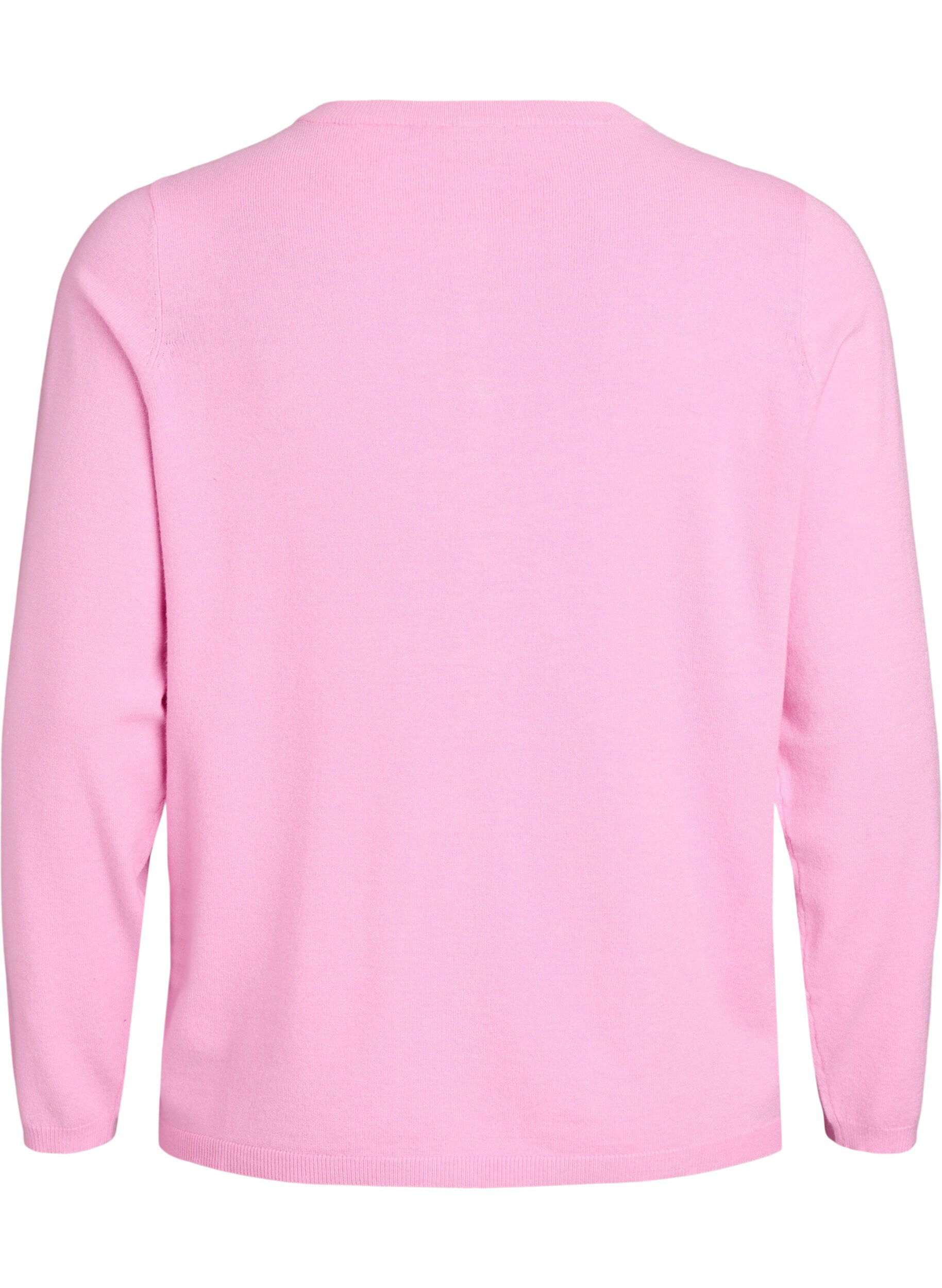 ZizziCardigan &agrave; boutons ronds, Rose, Packshot image number 1