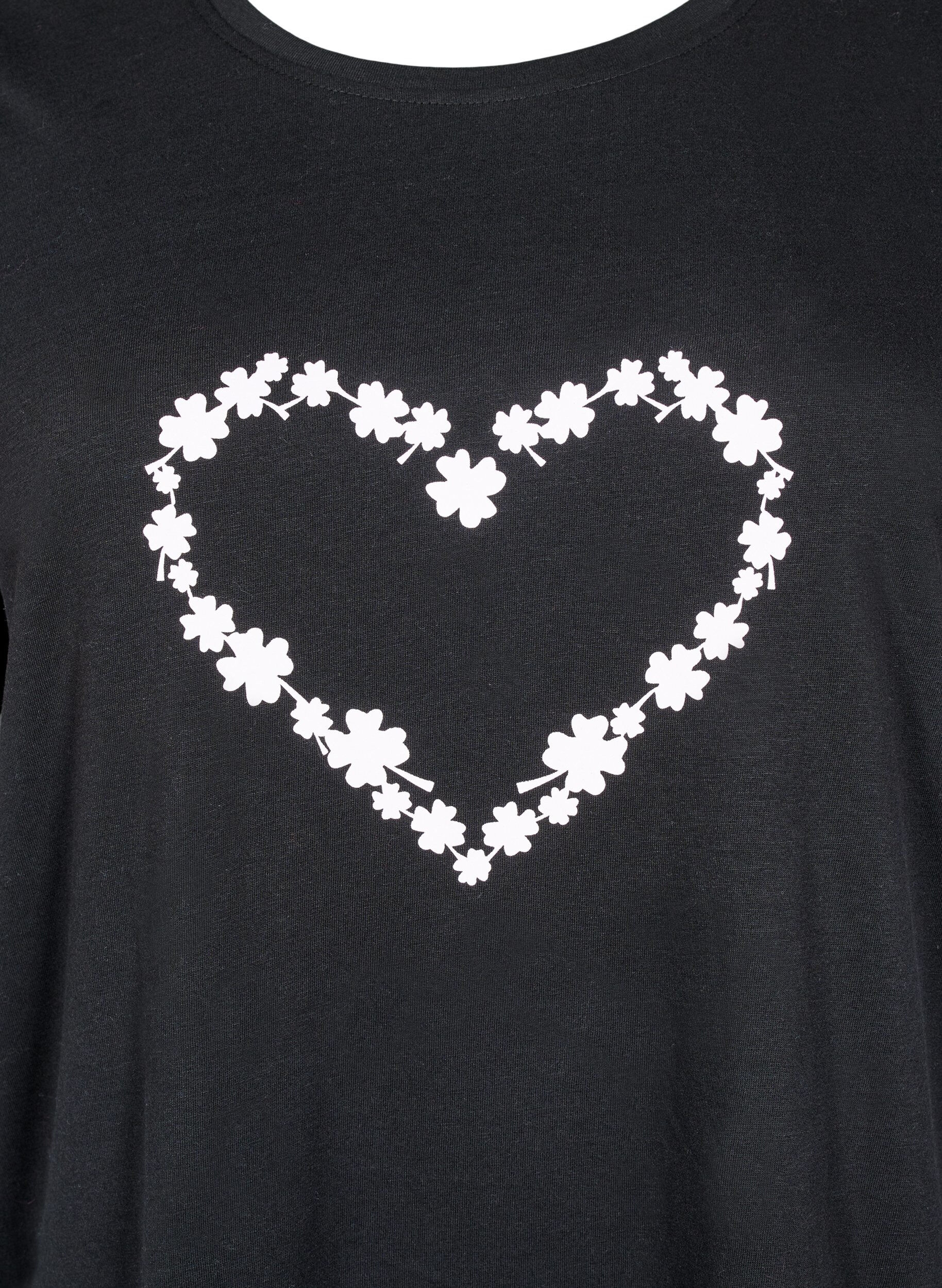 Zizzi FLASH &ndash; T-shirt avec motif, Noir, Packshot image number 2