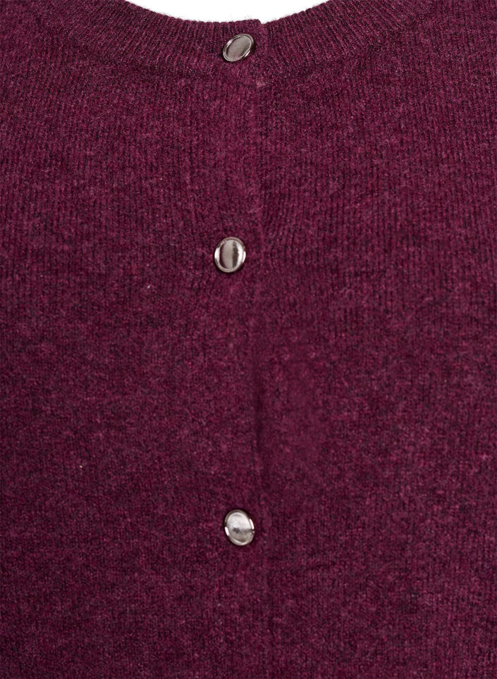  Cardigan en tricots &agrave; manches courtes, Bordeaux fonc&eacute;, Packshot image number 2