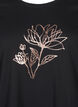 FLASH – T-shirt imprimé, Black R. Gold Flower, Packshot image number 2