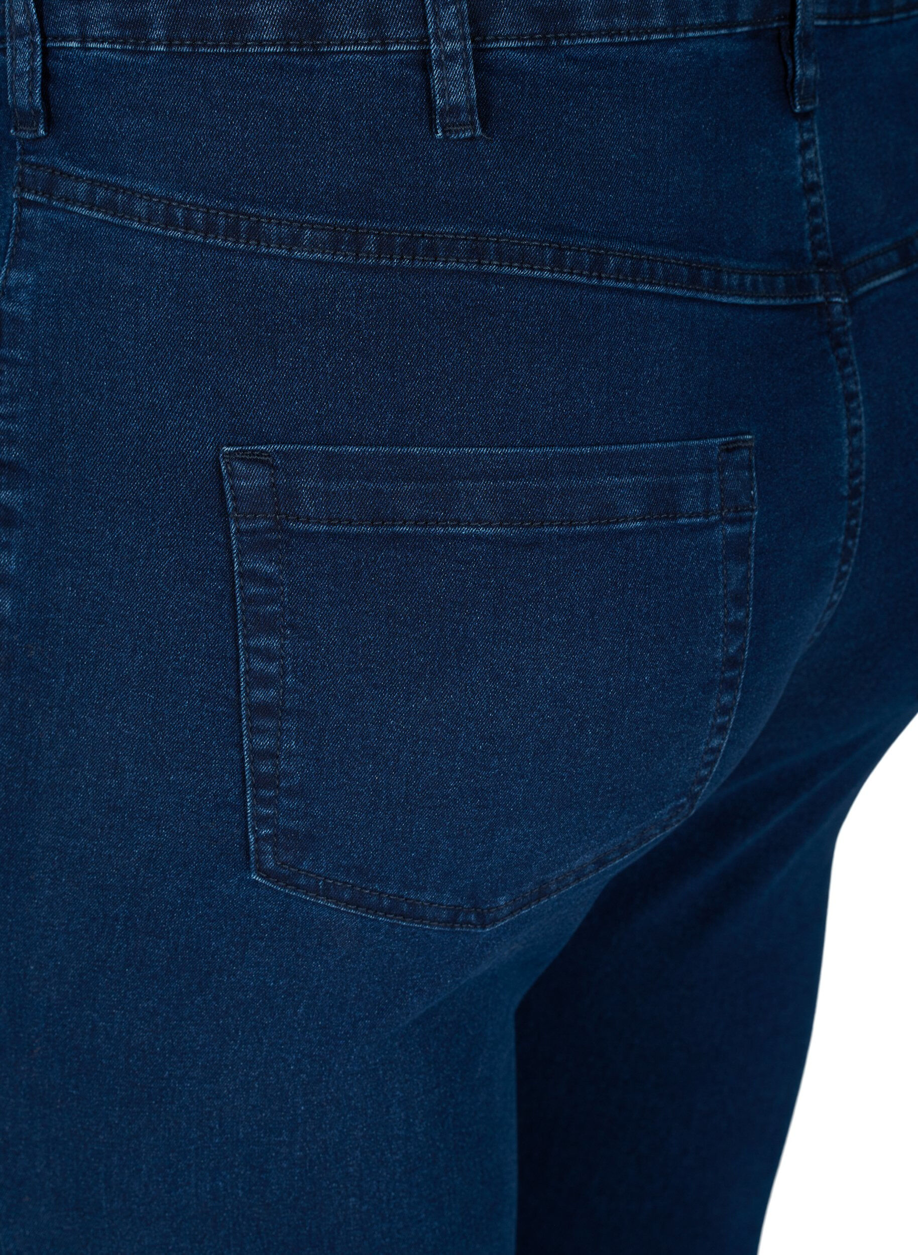 Zizzi Jean Amy super slim taille haute, Bleu, Packshot image number 3