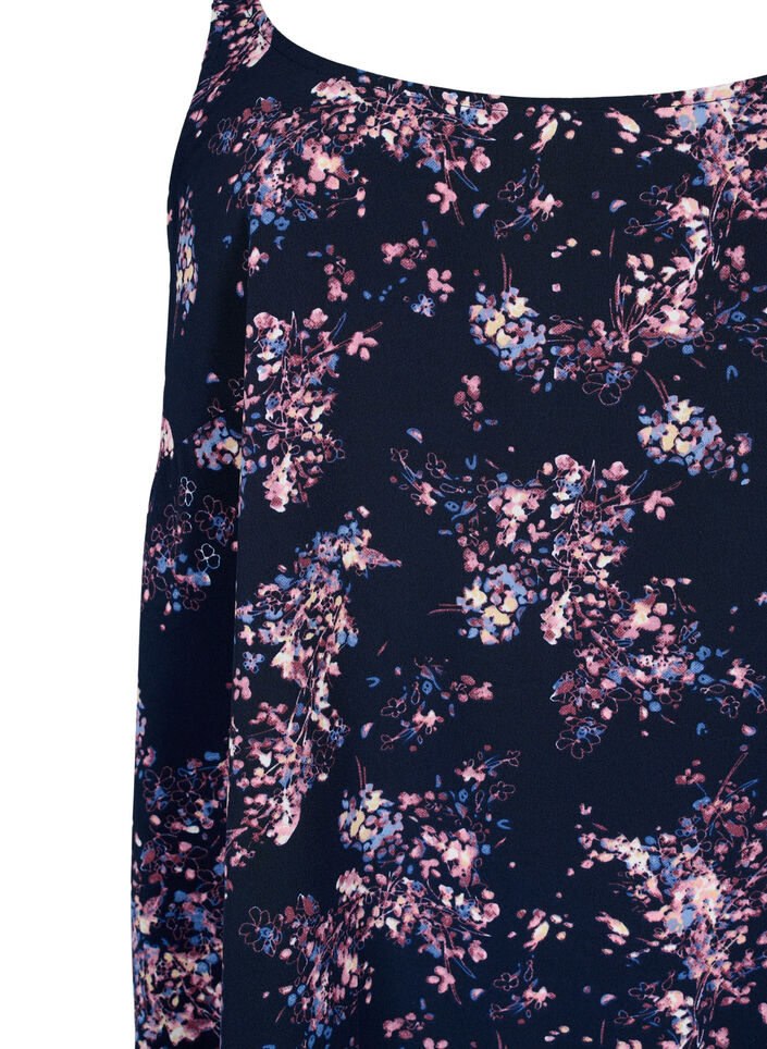 FLASH - Top avec imprimé, Navy Rose Flower, Packshot image number 2