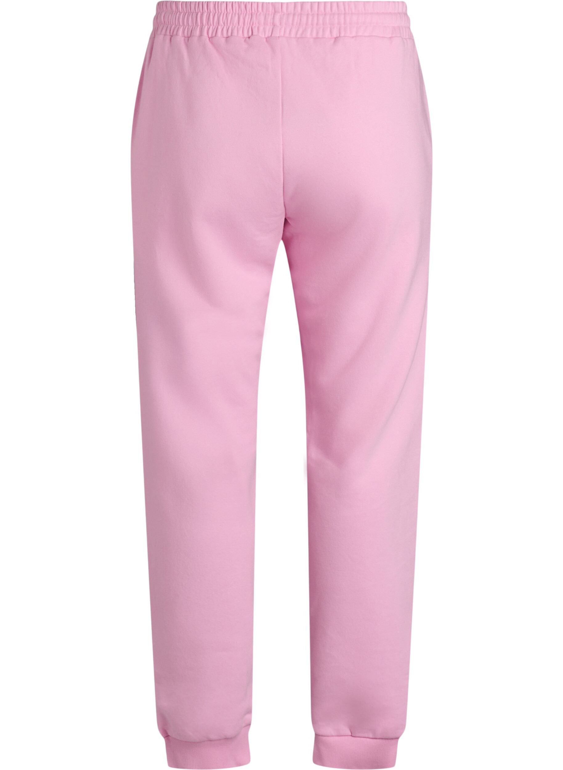 Zizzi Pantalons de surv&ecirc;tement taille haute, Rose, Packshot image number 1