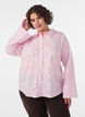 Chemise avec broderies florales et manches larges, Rose, Model image number 0