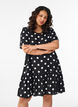 Robe en viscose avec d&eacute;coupe, Noir, Model image number 0