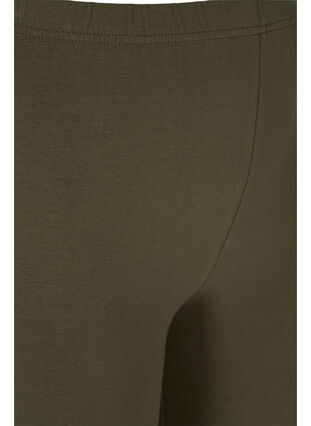 Legging en coton avec détails imprimés, Ivy Green, Packshot image number 2