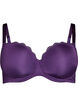 Soutien-gorge moulé avec armatures et détails en dentelle, Violet, Packshot image number 0