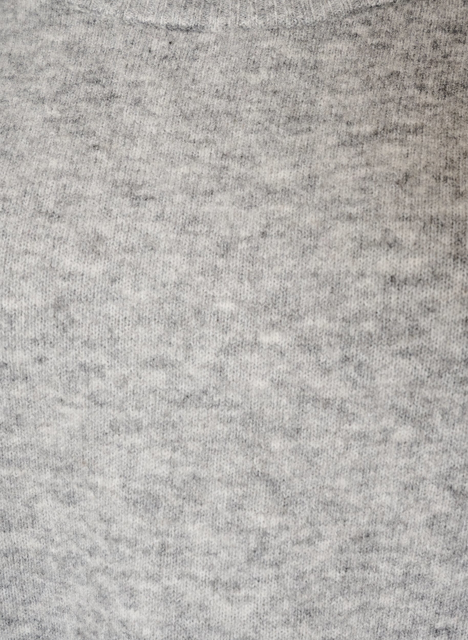 ZizziBlouse ample tricot&eacute;e en alpaga et laine, Gris, Packshot image number 2