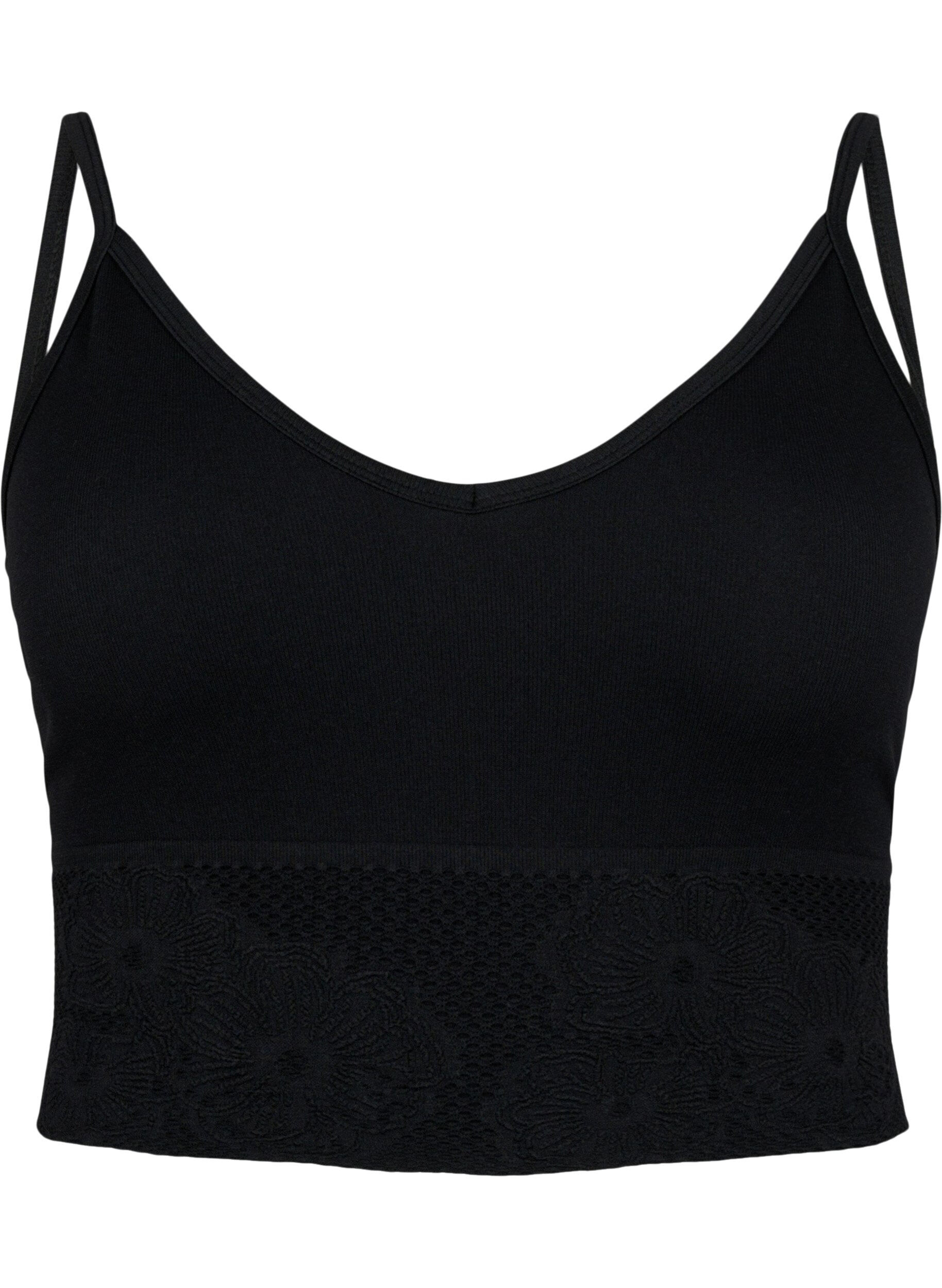 Zizzi Soutien-gorge sans coutures, Black, Packshot image number 0