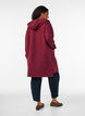 Cardigan long &agrave; capuche avec fermeture &eacute;clair, Bordeaux, Model image number 2