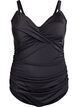 Maillot de bain avec armatures et effet fronc&eacute;, Noir, Packshot image number 0