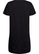 Chemise de nuit &agrave; manches courtes en coton biologique, Noir, Packshot image number 1