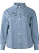 Chemise en jean rayée avec poches de poitrine, Light B.Denim Stripe, Packshot image number 0