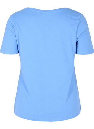 T-shirt en coton uni basique, Ultramarine, Packshot image number 1
