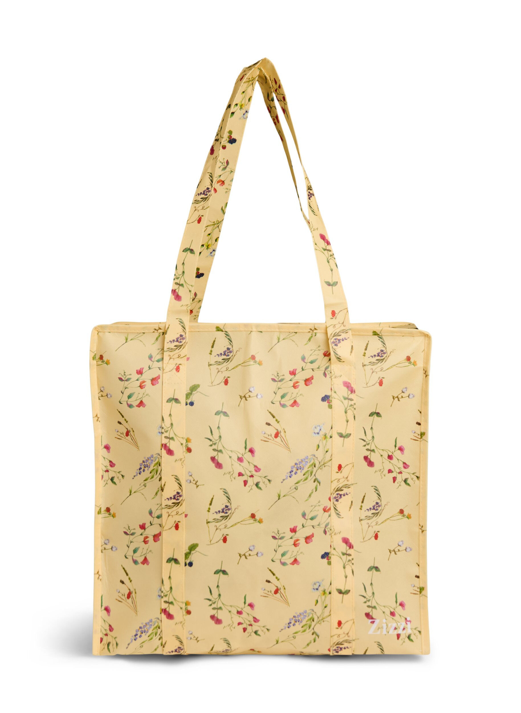 Zizzi Sac de magasinage avec fermeture &eacute;clair, Jaune clair, Packshot image number 0