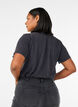 T-shirt graphique en coton bio, Gris, Model image number 2