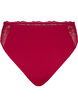 String en microfibre avec dentelle, Rouge, Packshot image number 0