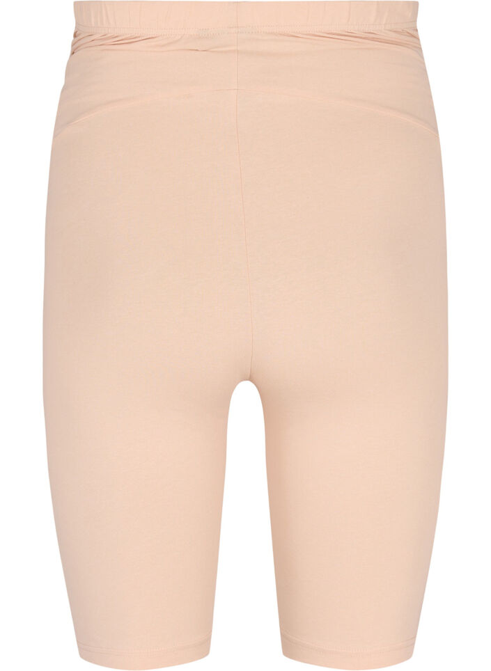 Short de maternité moulant en coton, Beige, Packshot image number 1