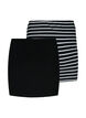 Extension de tops 2-pack, Black/Black Stripe, Packshot image number 1