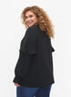 Blouse avec volants et boutons, Black, Model image number 1