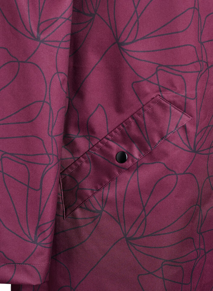 Imperméable à motif, Bordeaux foncé, Packshot image number 3