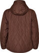 Veste l&eacute;g&egrave;rement matelass&eacute;e en losange, Marron, Packshot image number 1