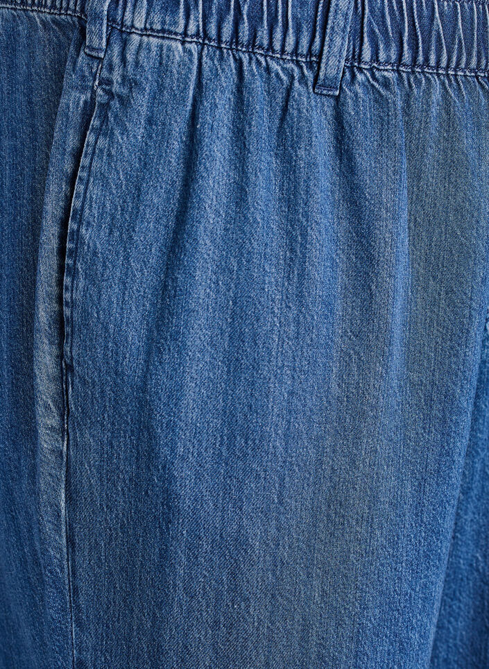 Jean large avec taille &eacute;lastiqu&eacute;e, Bleu, Packshot image number 2