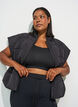 Doudoune sans manches avec taille ajustable, Noir, Model image number 3