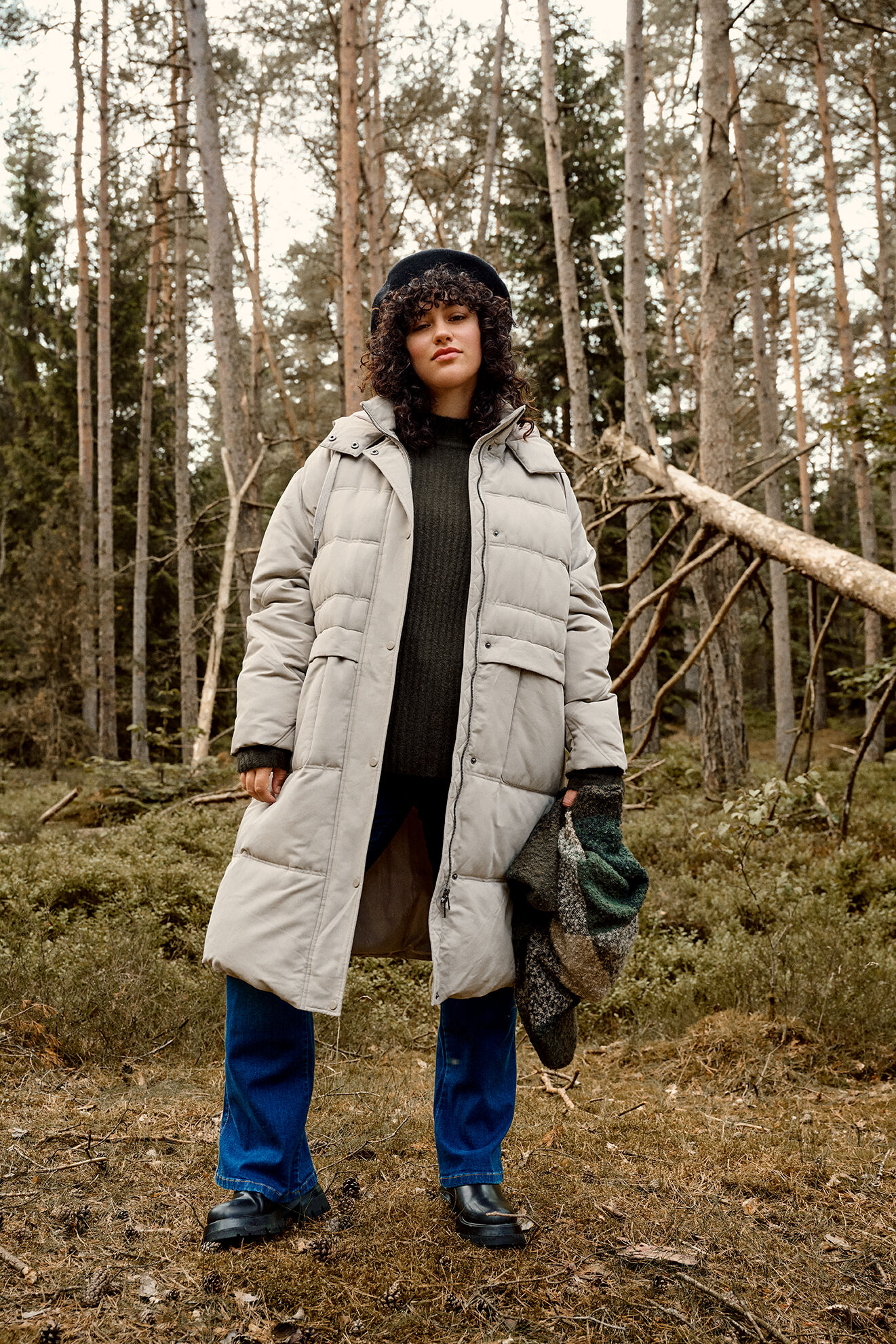 Zizzi La veste longue en polaire, , Model