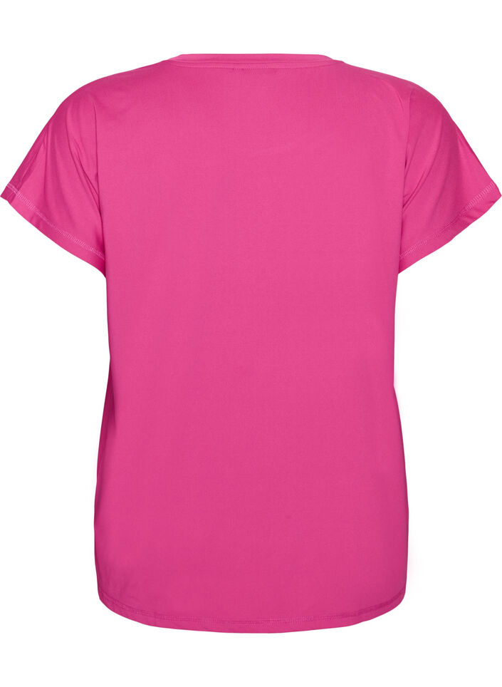 T-shirt de sport couleur unie, Rose, Packshot image number 1