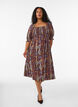 Robe d'&eacute;t&eacute; en viscose &agrave; imprim&eacute; paisley, Violet, Model image number 0