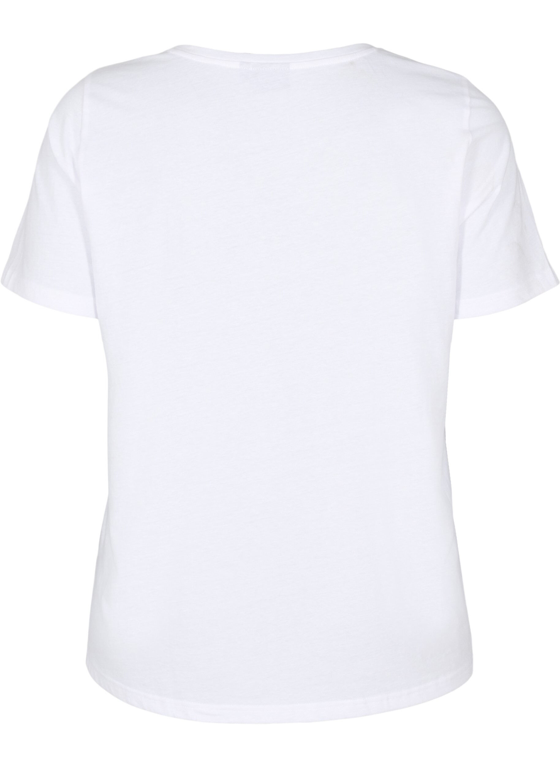 Zizzi FLASH &ndash; T-shirt avec motif, Blanc, Packshot image number 1