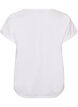 T-shirt en coton avec d&eacute;tails au crochet, Blanc, Packshot image number 1