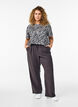 FLASH - Pantalon en viscose avec ceinture élastique, Gris anthracite, Model image number 0