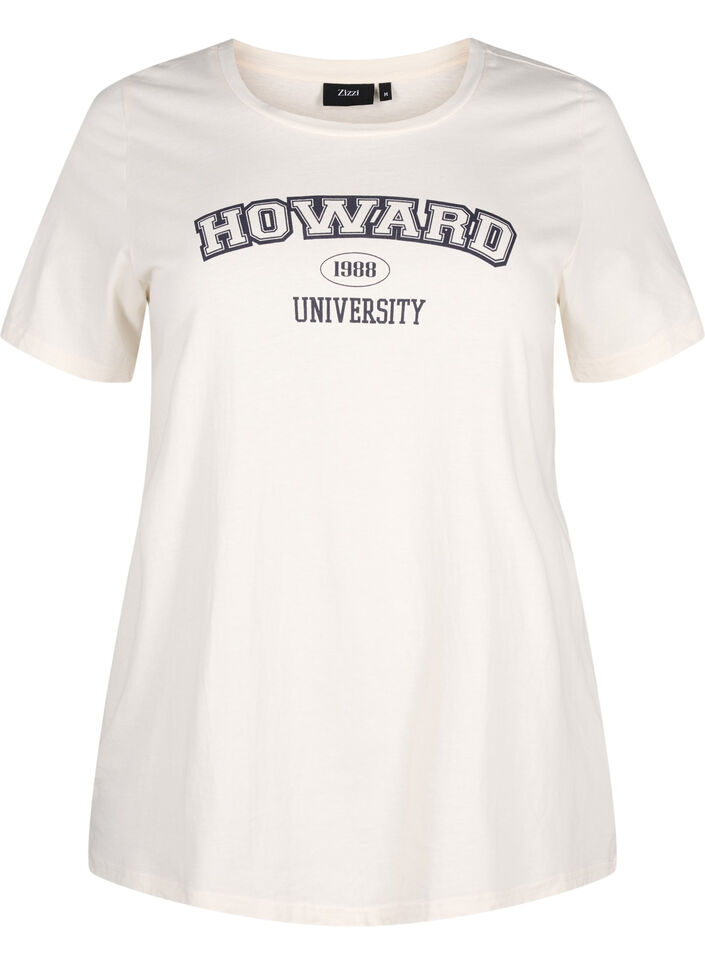 T-shirt en coton avec motif de texte, Antique W. W. Howard, Packshot image number 0