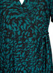Robe midi enveloppante imprimée, Black Green AOP, Packshot image number 2