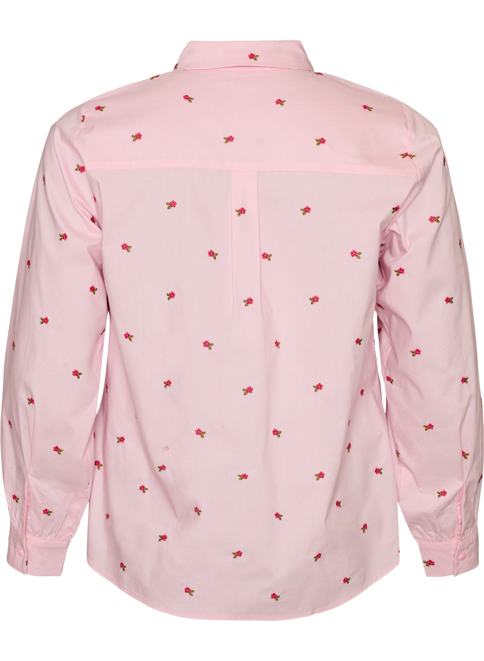 ZizziChemise avec cerises brod&eacute;es, Rose, Packshot image number 1
